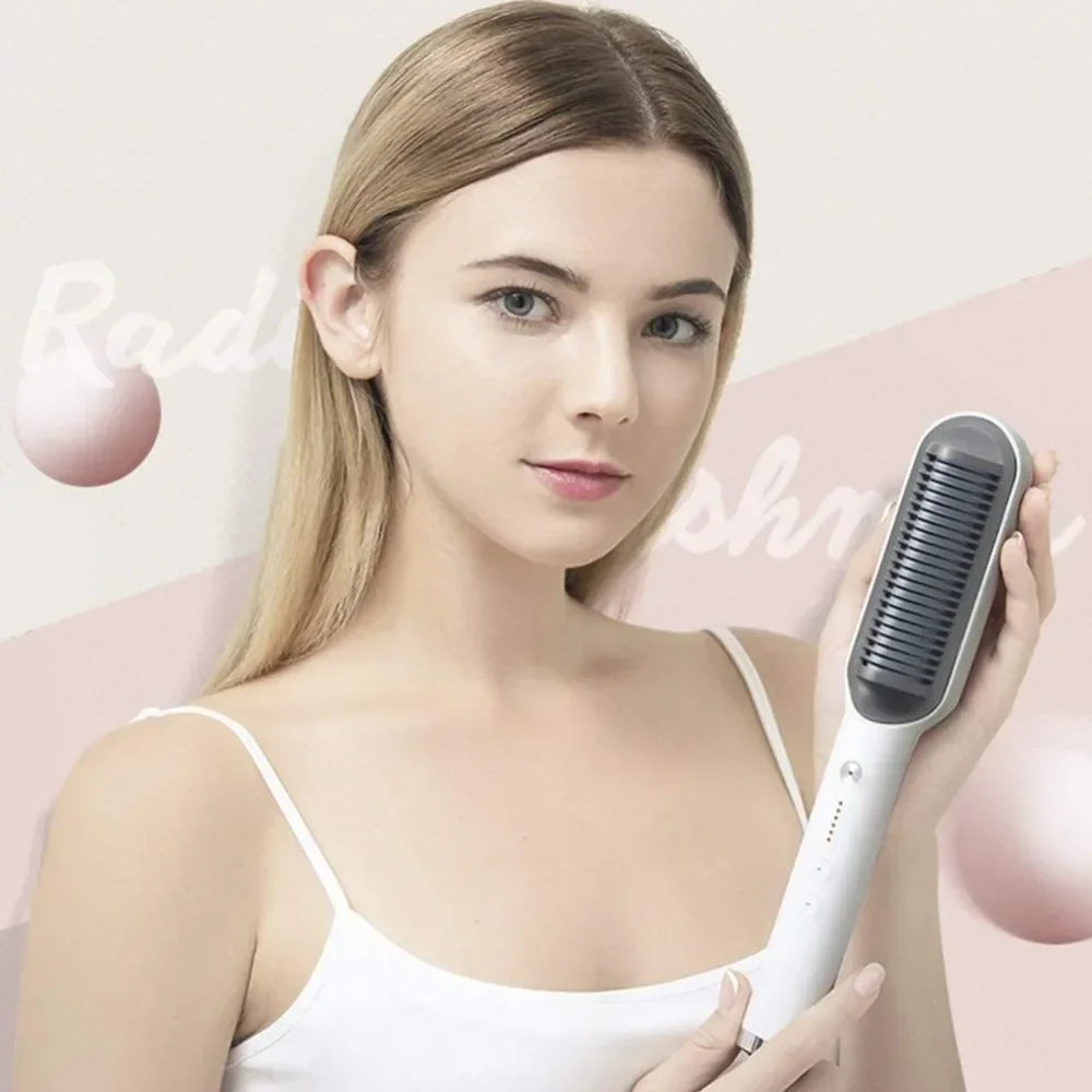Plancha Cepillo Alisadora Cabello Hair