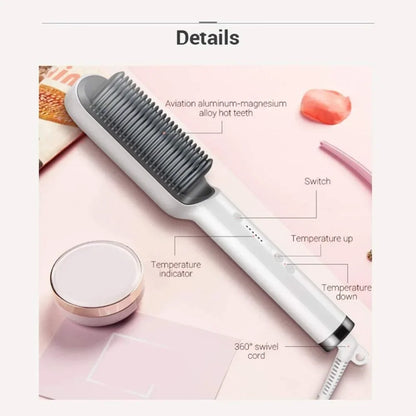 Plancha Cepillo Alisadora Cabello Hair