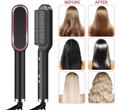 Plancha Cepillo Alisadora Cabello Hair